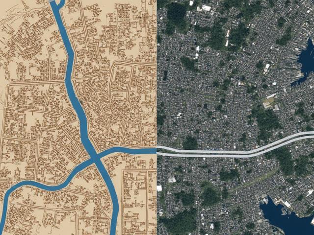 Numérisation d'une carte historique de la Rue de Rivoli